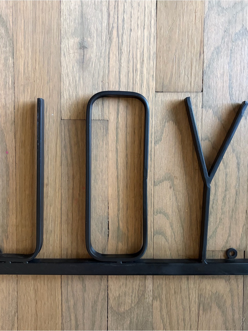 Hearth & Hand 'JOY' Metal Sign in Black